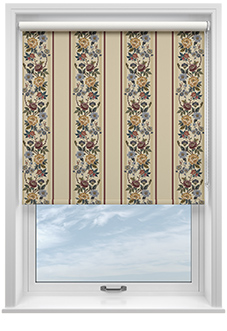 Jennys Stripe, Merlot - Twist&Fit Roller Blind